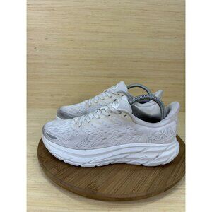 Hoka One One Clifton 8 White Athletic Running Shoes Womens Size 8.5B